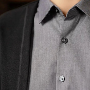 [Leve 3, Pague Só 2] Camisa Dallas Masculina Cardigan em Algodão e Poliéster com Gola Camisa e Design 2 em 1 + BRINDES