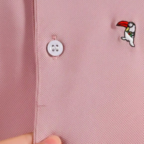 [Leve 6, Pague Só 3!] Polo Tucano Masculina em Seda Gelada e Poliéster de Alta Respirabilidade com Bordado Distintivo e Detalhes Litrados